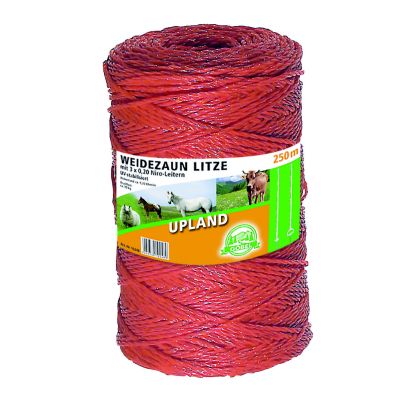 Weidezaun Litze einfach, 250 m Leiter 3 x 0,20 Niro