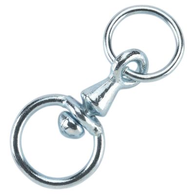 Wirbel für Kuhkette, verzinkt mit Ring, 8mm