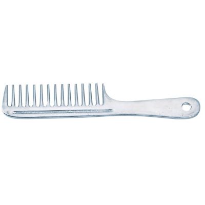 Mähnenkamm aus Alu mit Stiel 20 cm für Pferde