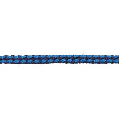 Führleine Führstrick Exklusiv, 200 cm. mit Panikhaken, marine/hellblau für Halfter