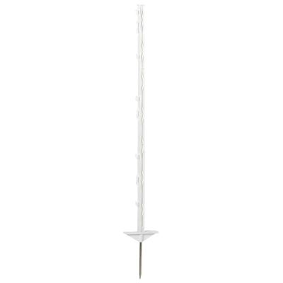 5er Pack Kunststoff-Weidezaunstäbe mit Doppeltritt 105 cm