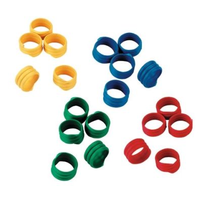 Gänseringe 20 mm, verschiedene Farben - 100 Stück / Pack