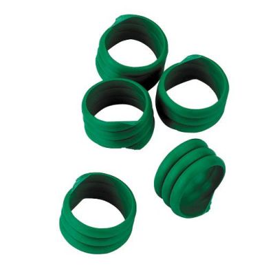 Hühnerringe grün, 20 Stück Packung