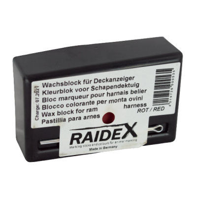 Raidex Original Wachsblock Farbblock für Bocksprunggeschirr - rot