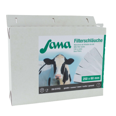 Milchfilter SANA 250 genäht - 250x57 mm