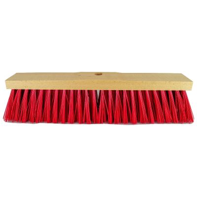 Straßenbesen 50 cm, Elaston rot, Sattelholz