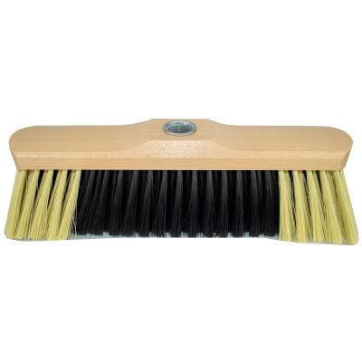 Küchenbesen 28 cm lackiert, Haarmischung, mit Gewinde