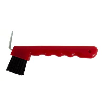 Hufkratzer mit Bürste - rot