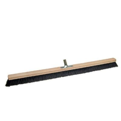 Saalbesen 100 cm, Haar-Mischung, mit Metallstielhalter