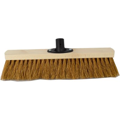 Saalbesen 40 cm mit Naturfaser Kokos-Borsten und Quick-Fest-Halter