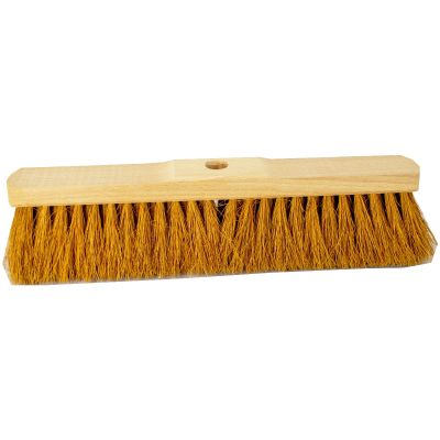 Saalbesen 40 cm mit Naturfaser aus Kokos mit Stielloch