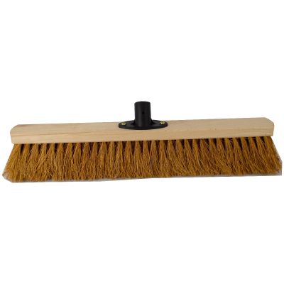Saalbesen 50 cm mit Naturfaser aus Kokos mit Quick-Fest-Halter - Besen Kokosbesen