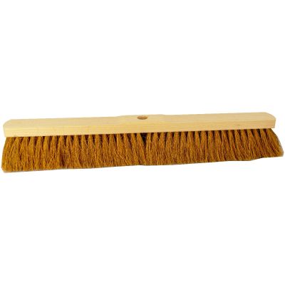 Saalbesen 60 cm mit Naturfaser aus Kokos mit Stielloch