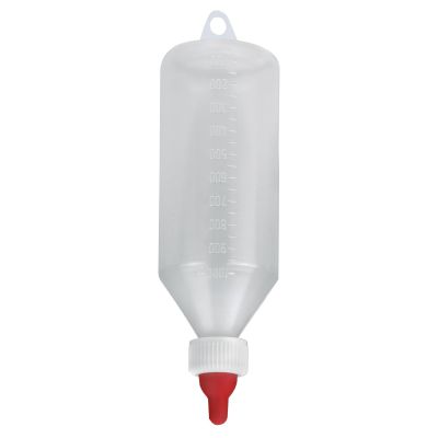 Lämmerflasche 1 Liter komplett mit Sauger und Messskala