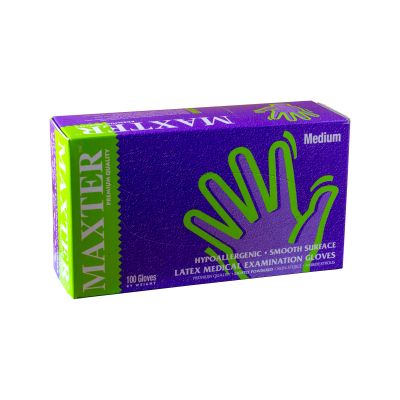 Latex Einmalhandschuh gepudert, 100 Stück, Gr.  M