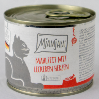 Katzenfutter "Rind & Herz" - 200g frisches Rind mit gesunden Herzen