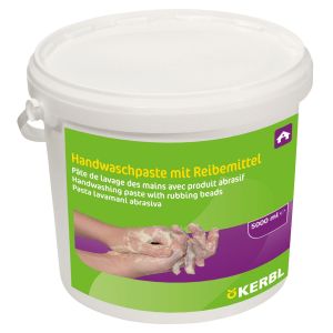 Kerbl Handwaschpaste 5l - Handreiniger mit Reibemittel 5000 ml Eimer