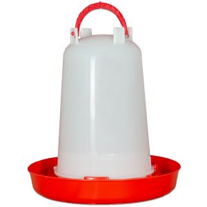 Geflügeltränke 1,5 l mit Bajonettverschluss rot