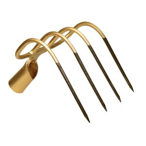Dunghaken 4 Zinken, 21 x 20 mit Dülle - Misthaken aus Metall 