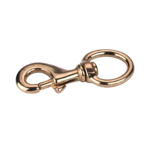 Karabinerhaken Messing, schwere Ausführung