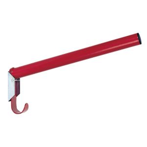 Sattelhalter, runde Ausführung mit Trensenhalter klappbar, rot 