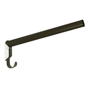 Sattelhalter, runde Ausführung, klappbar, schwarz