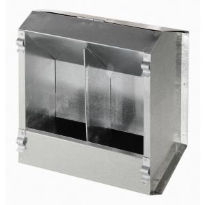 Kaninchenfutterautomat Blech 2 Plätze 