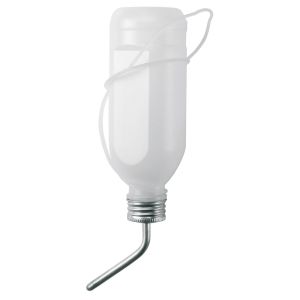 Kaninchenflasche aus Kunststoff mit Glasröhrchen  - Trinkflasche für Kaninchen (750ml)