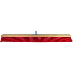 Saalbesen 100 cm Elaston rot mit Metallstielhalter