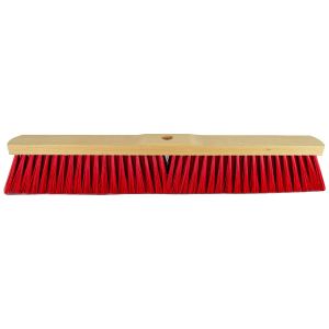 Saalbesen 60 cm Elaston rot mit Stielloch - Besen