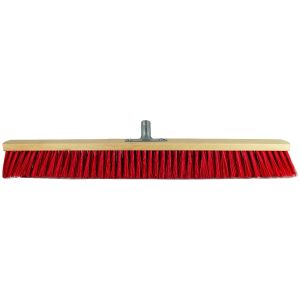 Saalbesen 80 cm Elaston rot mit Metallstielhalter