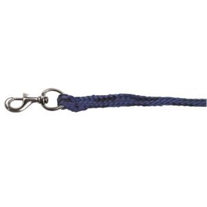 Führstrick Classic, 200 cm Führleine mit Karabinerhaken, blau/schwarz