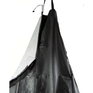 Melk- und Waschschürze 80 cm x 120 cm, schwarz