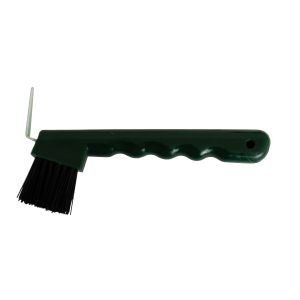 Hufkratzer mit Bürste - grün