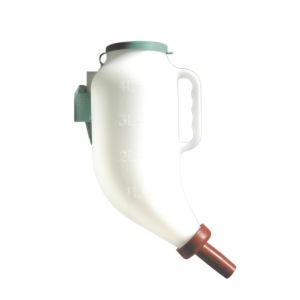 Trockenfutterflasche 4 ltr. incl. Kunststoff-Halterung