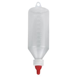 Lämmerflasche 1 Liter komplett mit Sauger und Messskala
