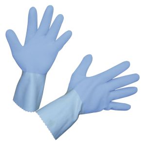 Latexhandschuh FleTex, blau gerauht Größe 8-11