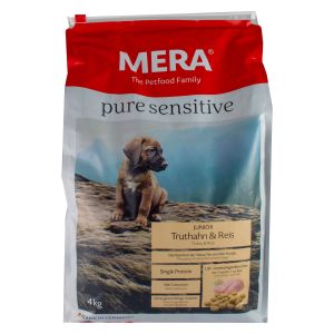 Meradog Pure Truthahn und Reis, Junior 4 kg
