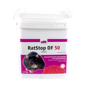 Kerbl RatStop DF 50 Cereal 2500 g (Difenacoum) - Giftweizen , Getreideflocken, Rattengift