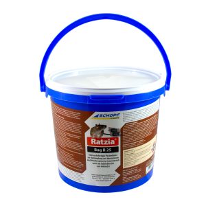 Ratzia Bag B 25 < 0,0029% 3kg Brodifacoum Rattengift Mäusegift Giftpaste