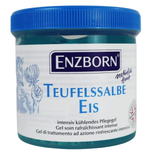 ENZBORN® Teufelssalbe eis 200ml Teufelskralle Minzöl kühlendes Pflegegel Massage