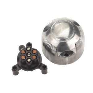 Steckdose, 7-polig, Metall