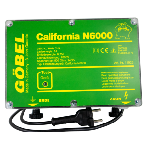 Weidezaungerät California N 6000 - Netzgerät mit CE Zeichen