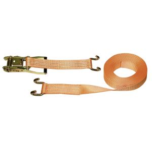 Ratschen Zurrgurt 2-teilig, 8m x 5cm orange, mit Klauenhaken, 4000 kg