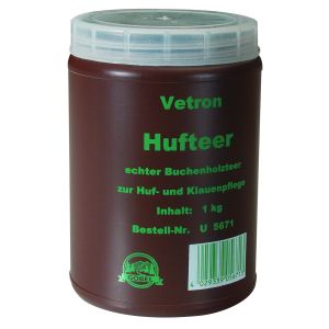 Dickflüssiger, hochwertiger Buchenholzteer, 1 kg - altbewährtes Mittel zur Huf- und Klauenpflege und preiswertes und sehr effektives Lockmittel für Sauen, Schwarzwild und Rotwild.
