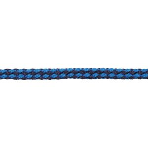 Führleine Führstrick Exklusiv, 200 cm. mit Panikhaken, marine/hellblau für Halfter