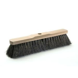 Stabiler Naturfaser-Besen (40 cm) mit Arenga-Fasern und Stielloch - Kehrbesen & Saalbesen