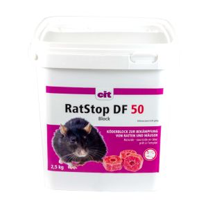 RatStop DF 50 Block,  ca. 150 x 20 g Abpackung (Difenacoum)